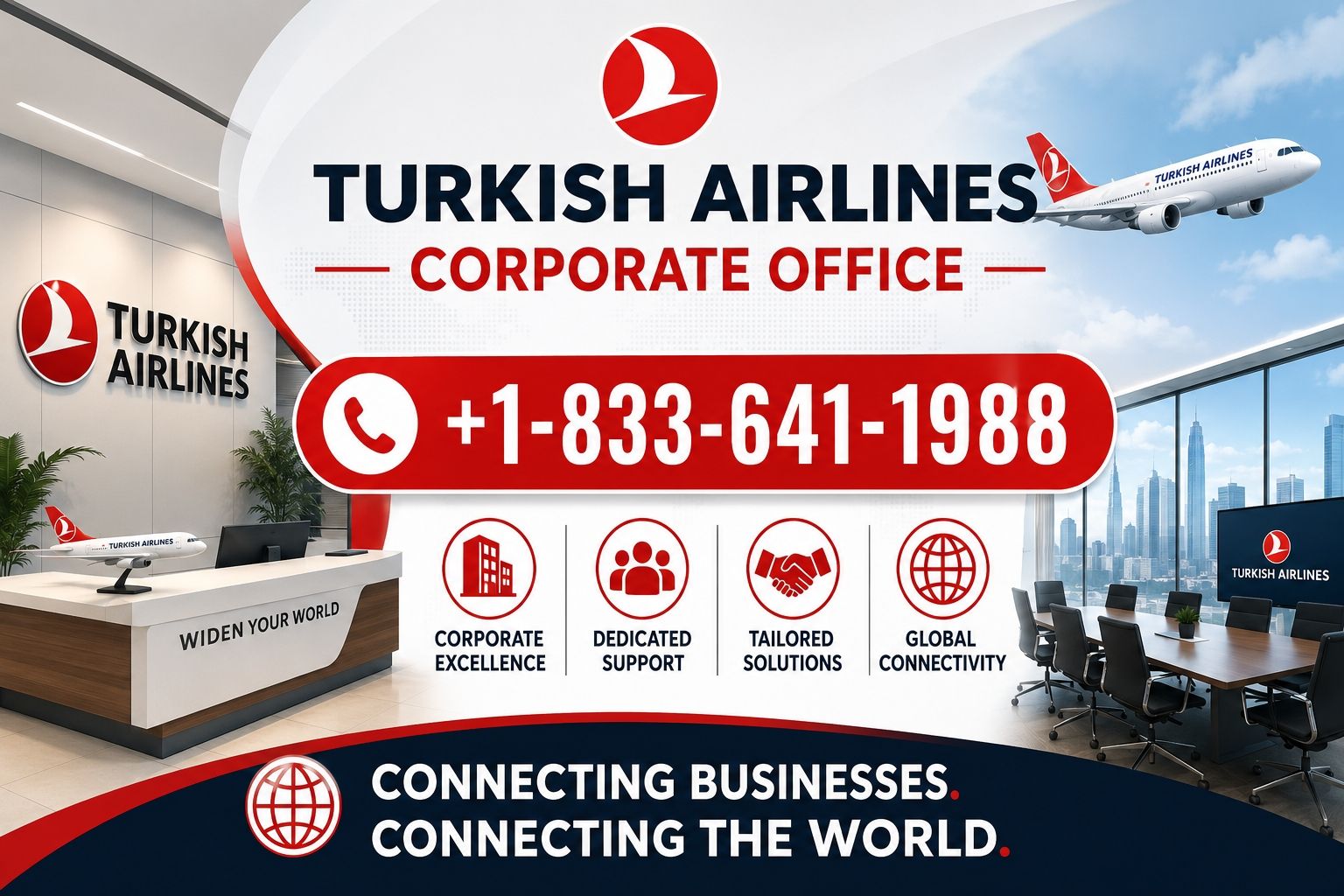+1-833-641-1988 Turkish Airlines Corporate Office